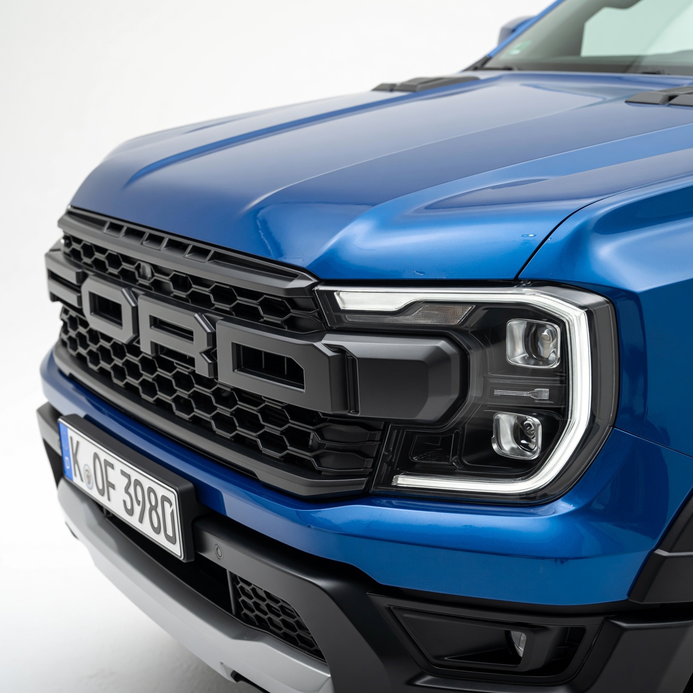 Raptor grille and headlight detail