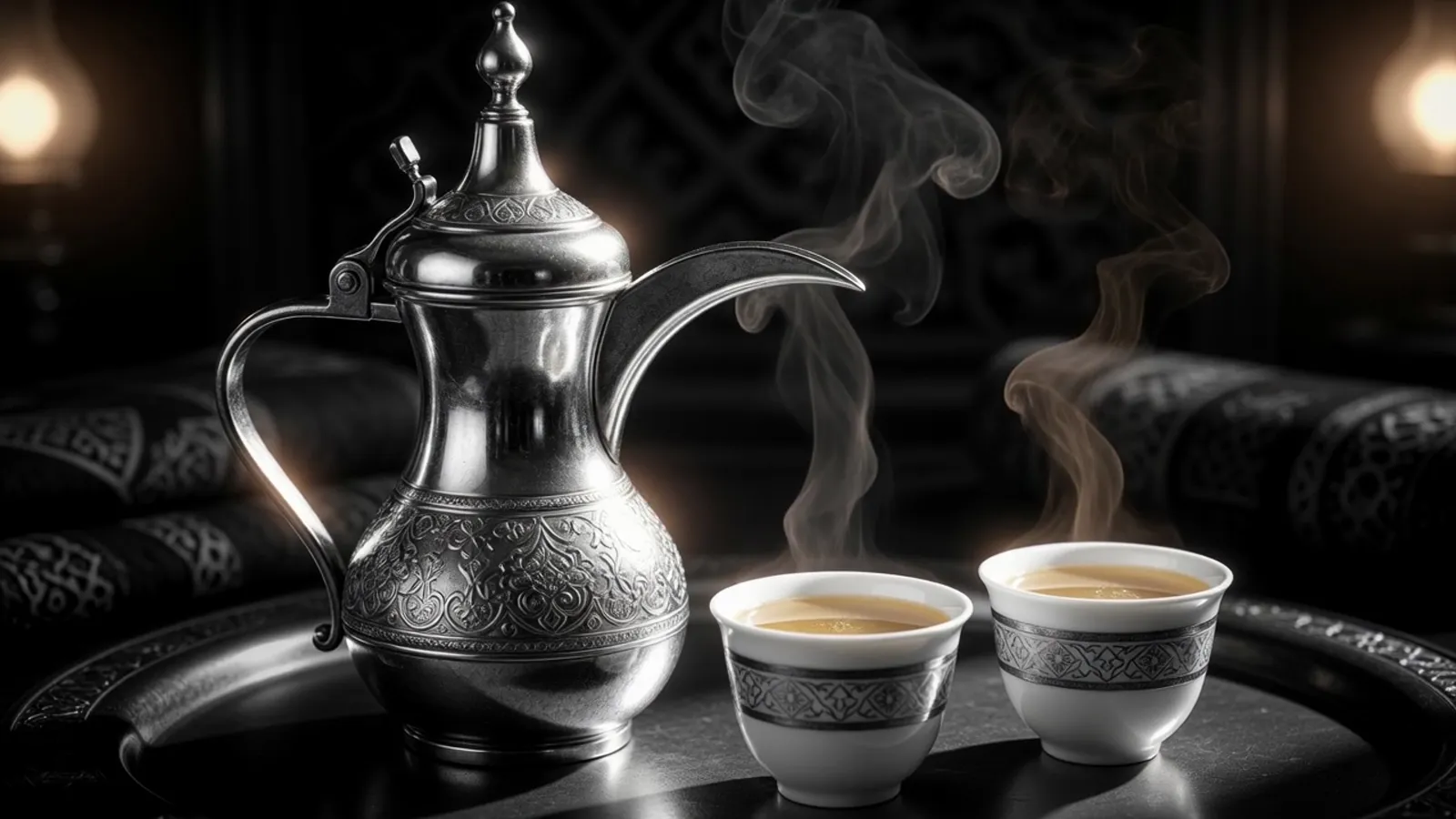 Arabic kahwa pour