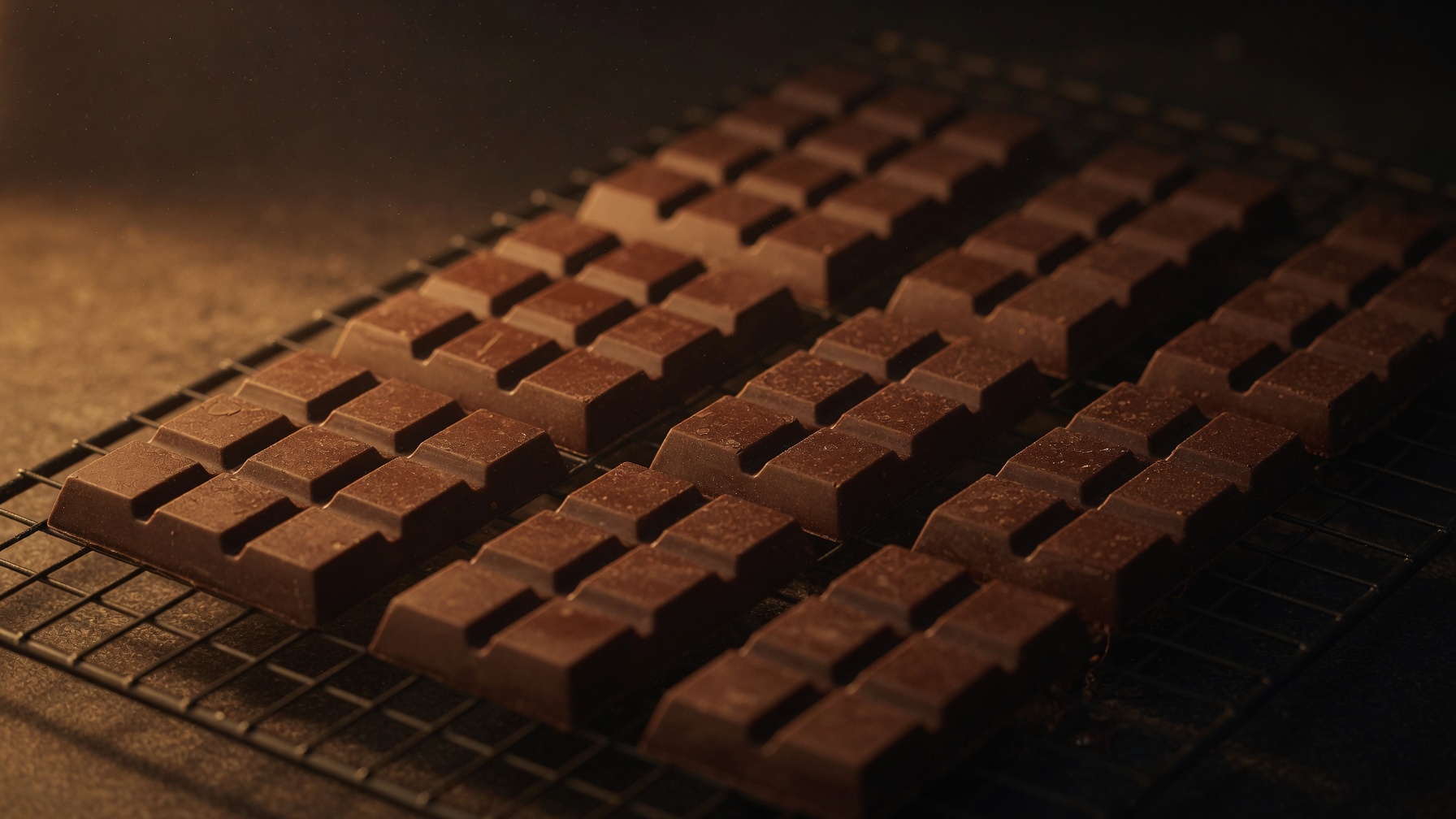 Bars resting on a cooling rack